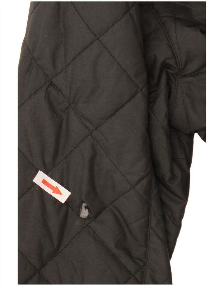Женская стеганая куртка оверсайз Schoffel UK 10 маленькая черная из полиэстера