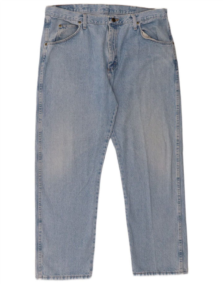 Мужские прямые джинсы Wrangler стандартного кроя W38 L29, синие, хлопок