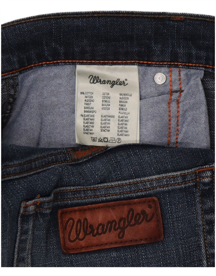 Мужские прямые джинсы Wrangler W34 L30 синие, хлопок