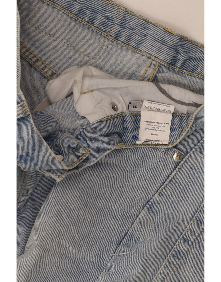 CHEAP MONDAY Мужские джинсовые шорты W32 Средний синий хлопок