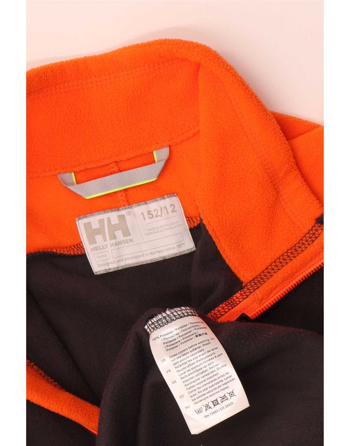 Флисовая куртка Helly Hansen для мальчиков 11-12 лет, черная, полиэстер с цветными блоками
