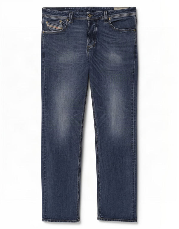 Мужские прямые джинсы Diesel W38 L34 синие, хлопок