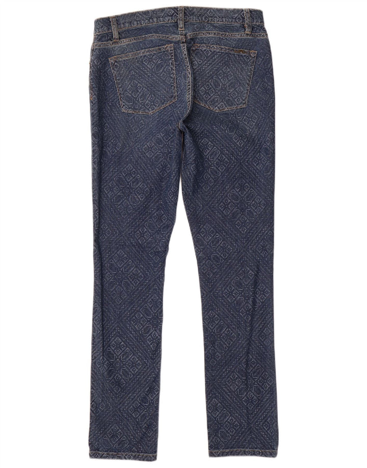 Женские узкие джинсы Ralph Lauren США 8, средние размеры W32 L31, синие, хлопок с геометрическим рисунком