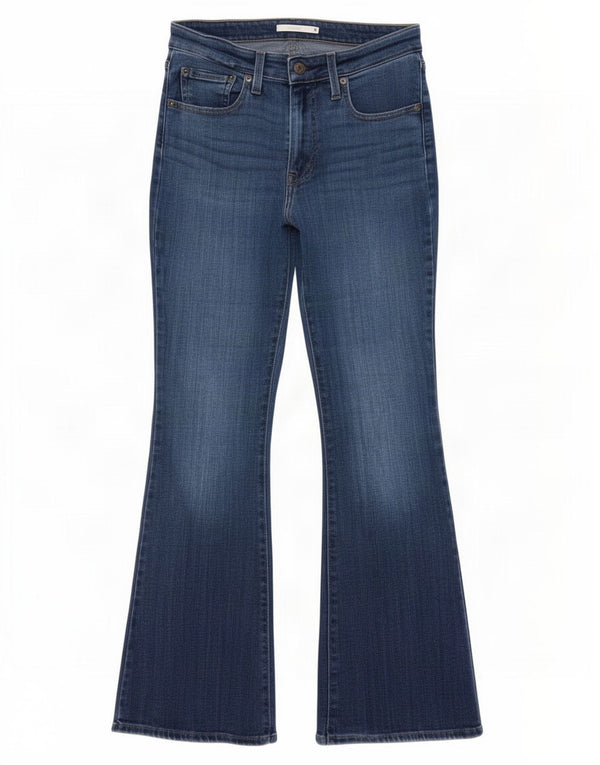Женские расклешенные джинсы Levi's 726 с высокой талией W31 L32, синий хлопок