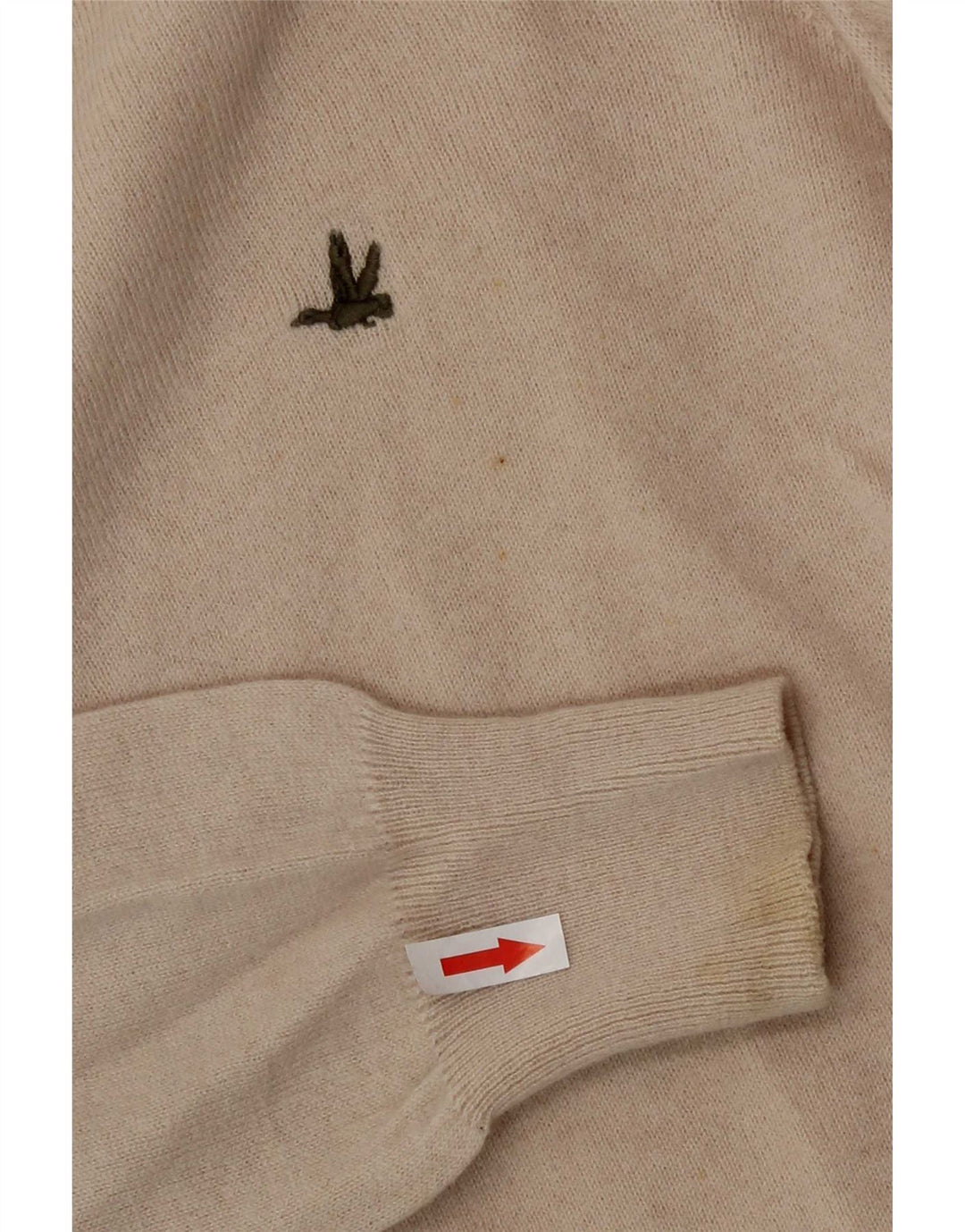 Brooksfield Мужской джемпер с круглым вырезом IT 50 Medium Beige Wool