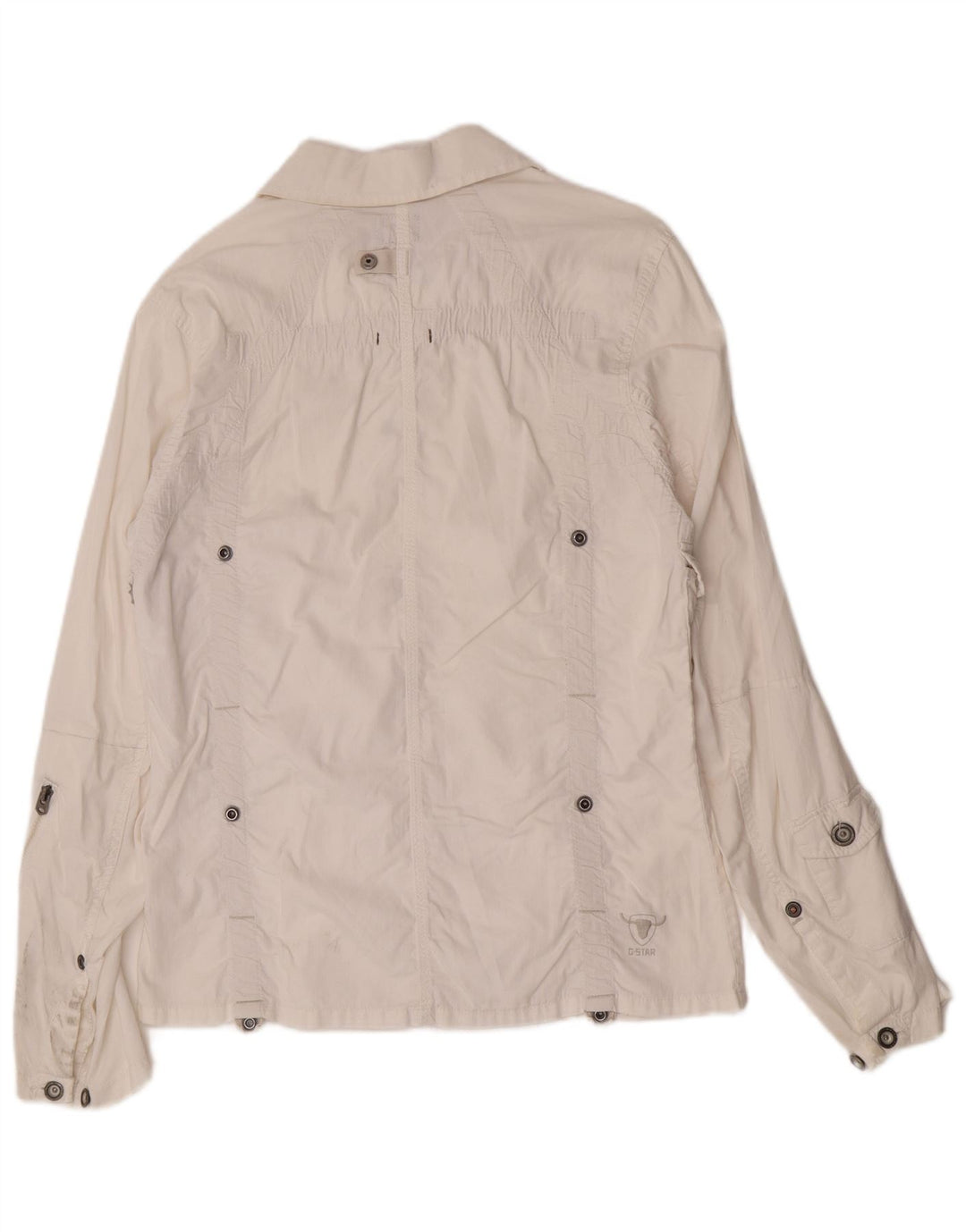 Женская куртка G-Star в стиле милитари UK 18 XL, белый хлопок