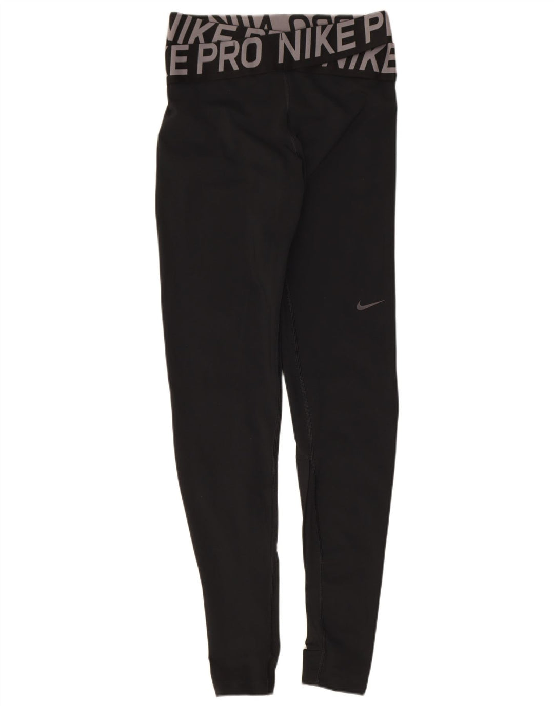 Женские леггинсы с рисунком Nike Dri Fit UK 8, маленькие черные, полиэстер