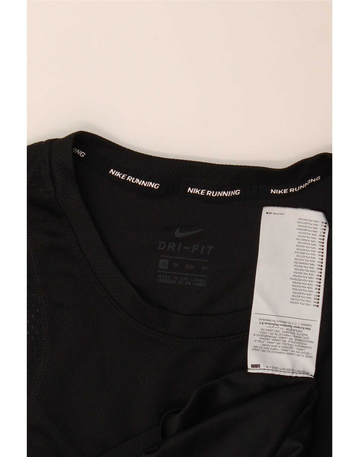 Мужская футболка Nike Dri Fit Top XS, черный полиэстер