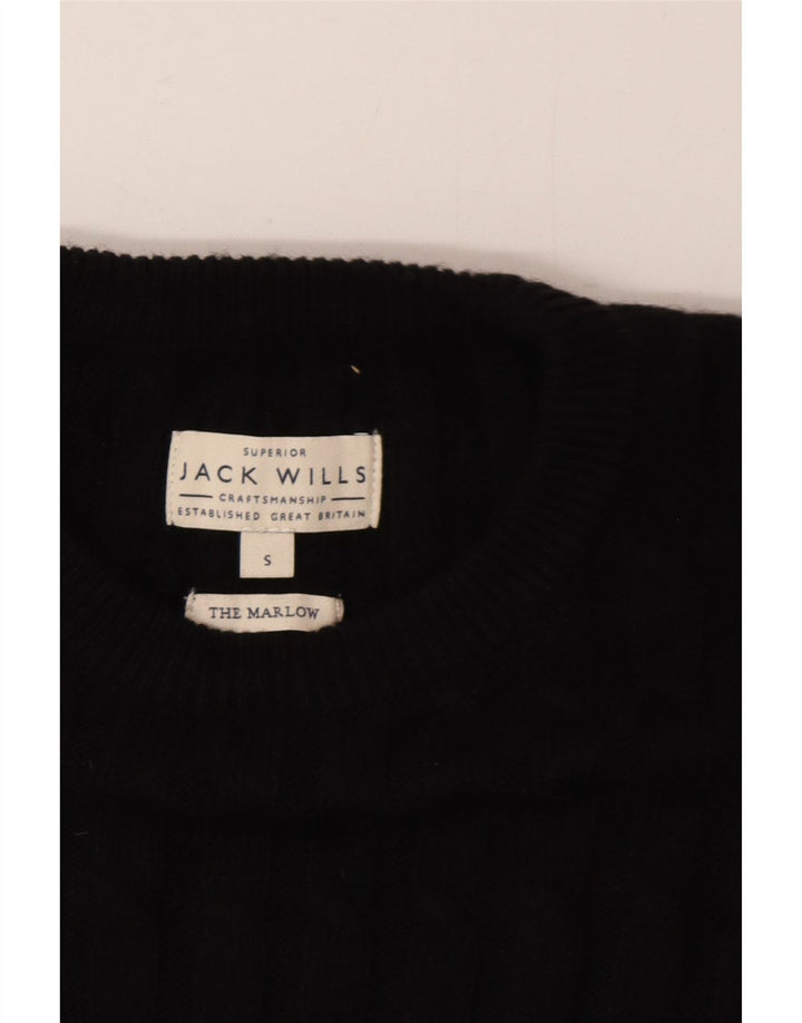Мужской джемпер с круглым вырезом Jack Wills, маленький черный