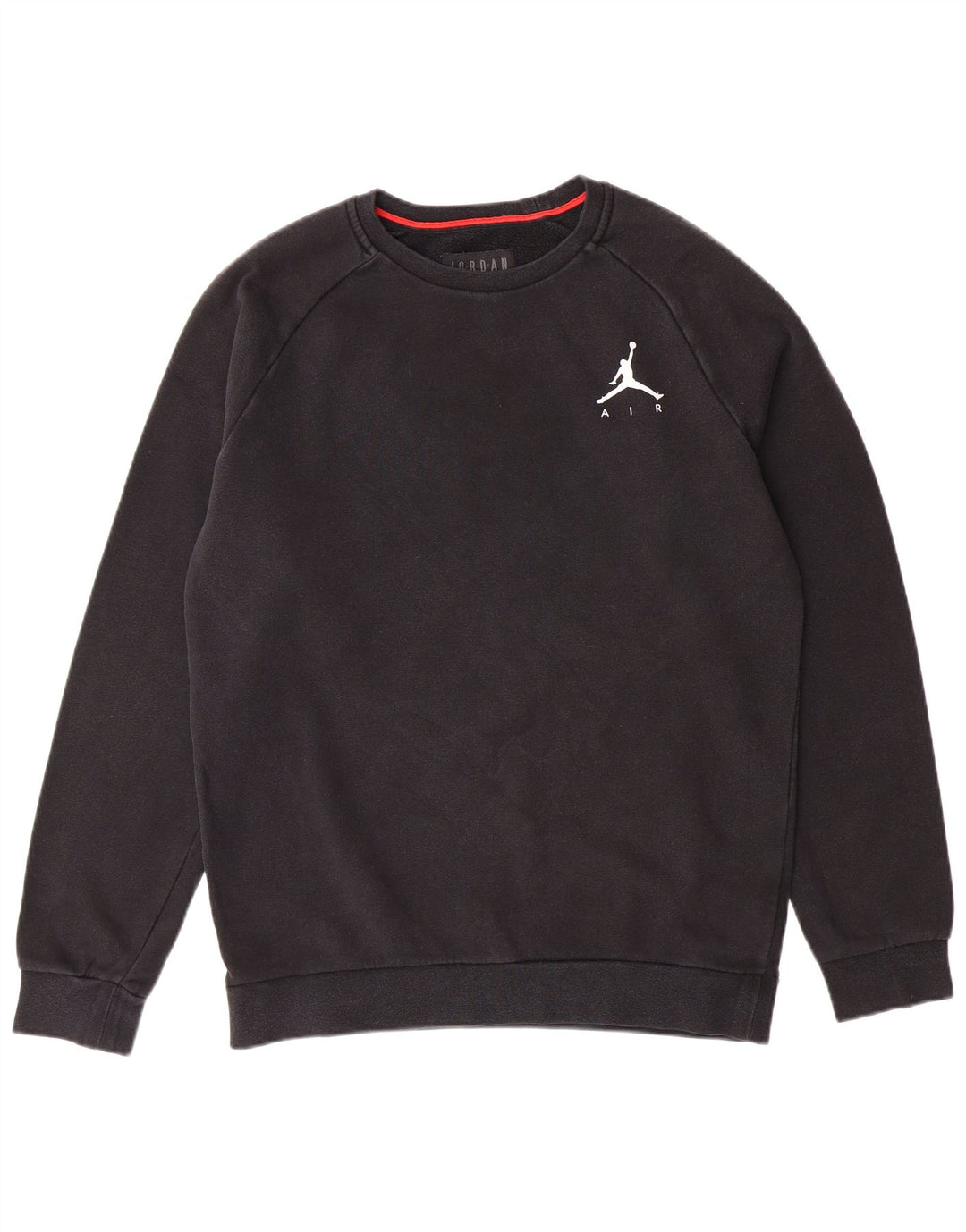 JORDAN Mens Sweatshirt Jumper Small Black Cotton
