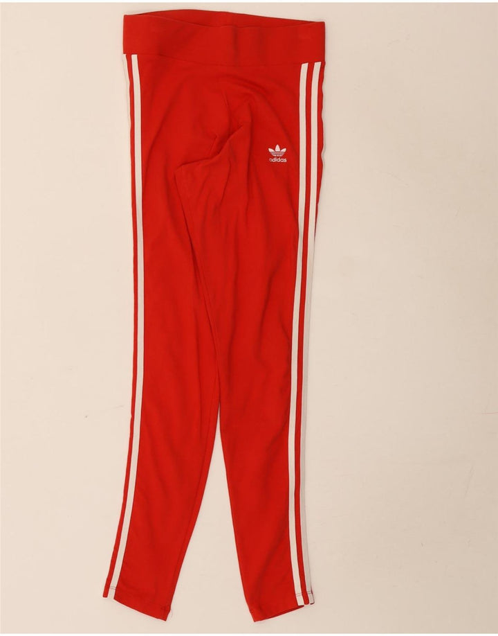 Женские леггинсы Adidas UK 10, маленькие красные хлопковые