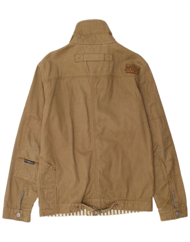 Мужская куртка SUPERDRY UK 40, большая, бежевая, хлопок