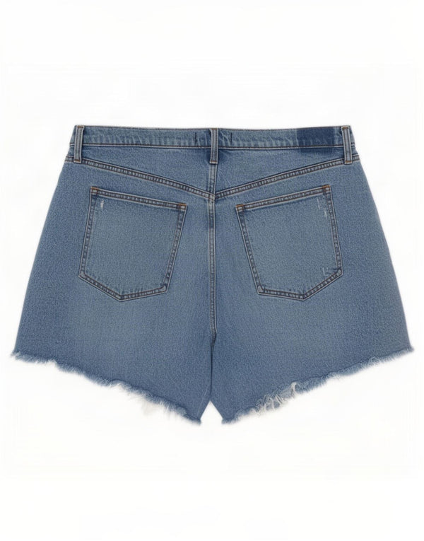 Женские джинсовые шорты с завышенной талией Abercrombie & Fitch США 18 2XL W34 Синие