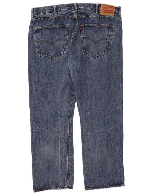 Мужские зауженные джинсы Levi's 502 W40 L30 синие, хлопок