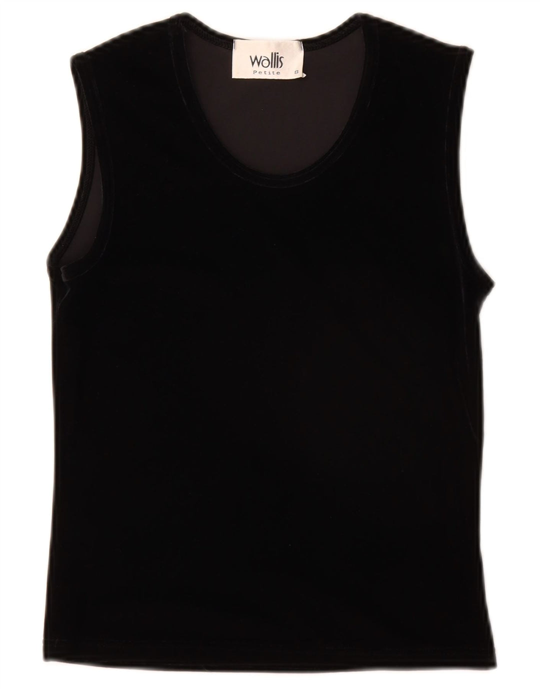 Женский велюровый жилет Wallis Petite UK 8, маленький черный полиэстер