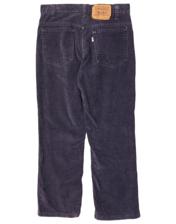 LEVI'S Mens 512 Slim Tapered Corduroy Trousers W31 L24 Navy Blue