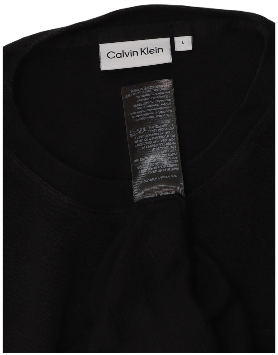 Мужская футболка Calvin Klein, большой черный хлопок