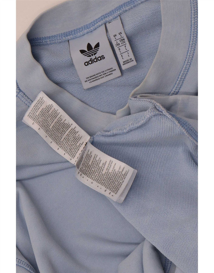 Мужской свитер Adidas, большой синий хлопок, джемпер