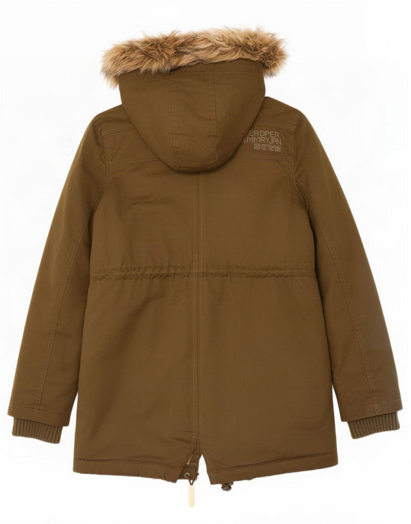 Женская парка Superdry The Windparka с капюшоном UK 12, средний хаки