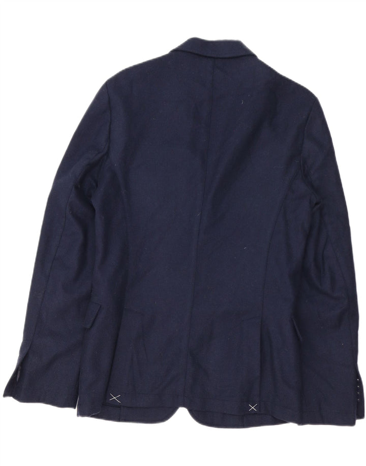 Мужской пиджак Trussardi Jeans на 2 пуговицах IT 48 Medium Navy Blue