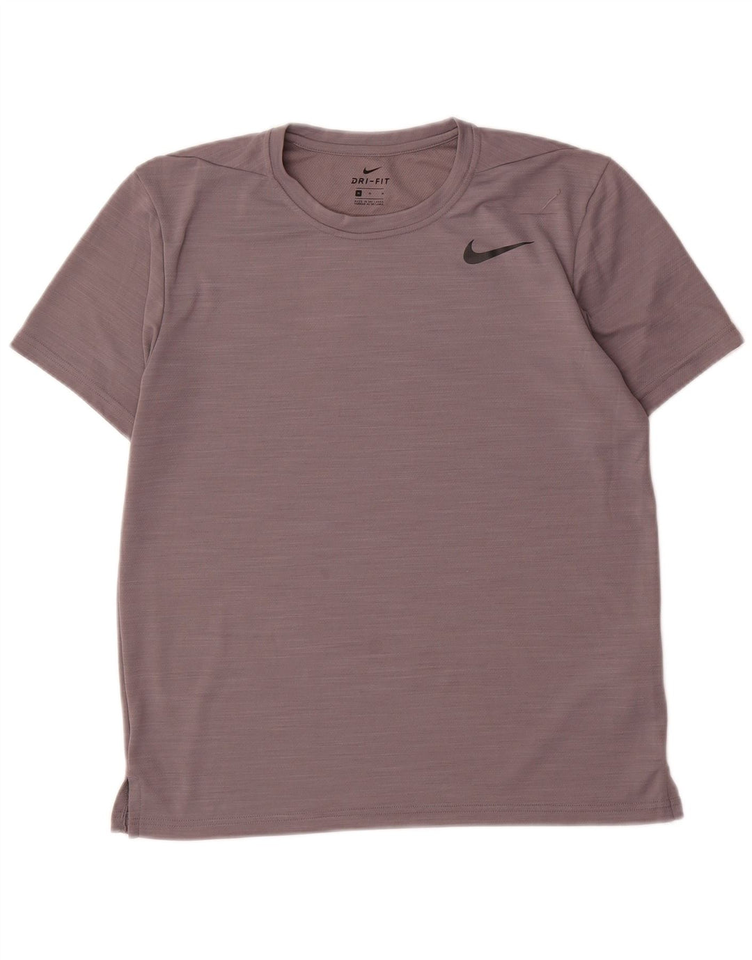 Мужская футболка Nike из полиэстера среднего серого цвета