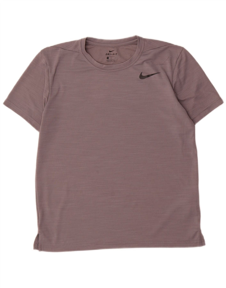 Мужская футболка Nike из полиэстера среднего серого цвета