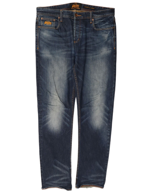 Мужские свободные джинсы Superdry Copperfill W36 L34 Темно-синие, хлопок