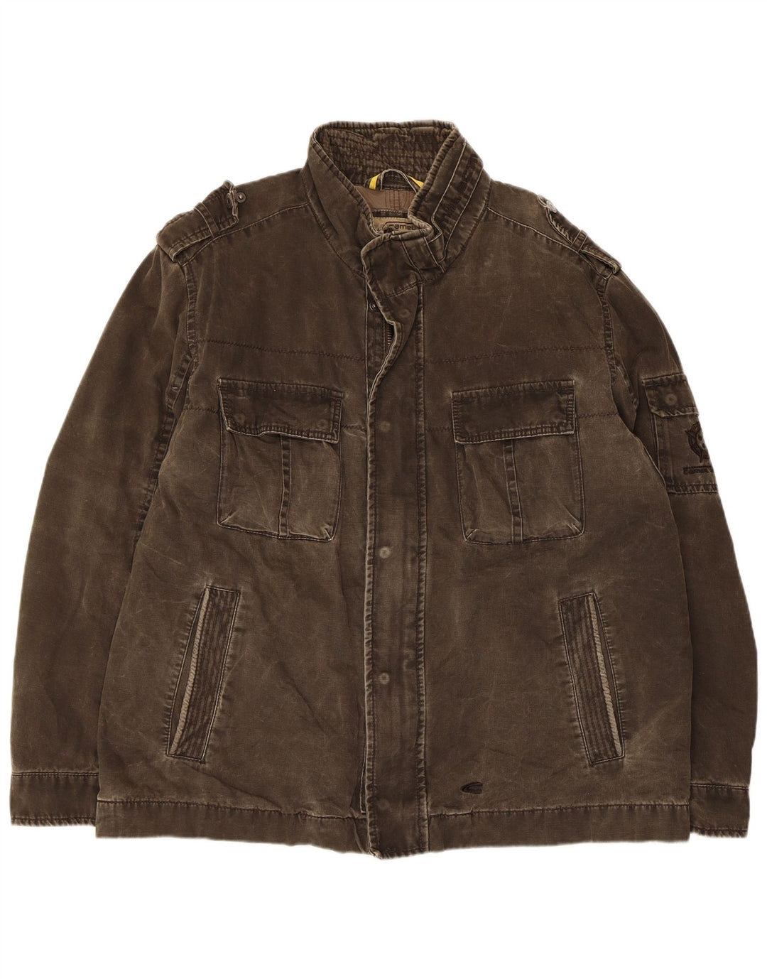 Мужская куртка в стиле милитари Camel Active UK 42 XL, хлопок цвета хаки