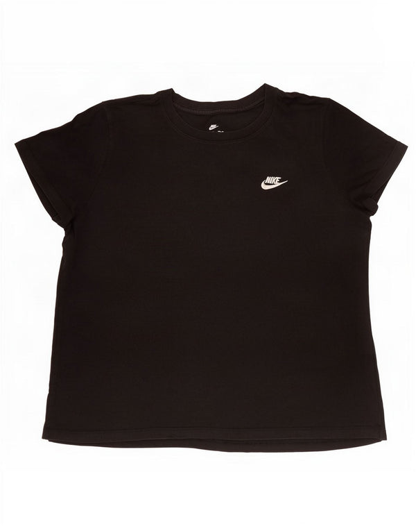 Женская футболка Nike Top UK 18 XL, черный хлопок