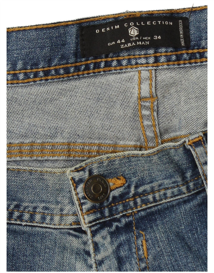 Мужские джинсы Zara Slim EU 44, большие W34 L30, синие