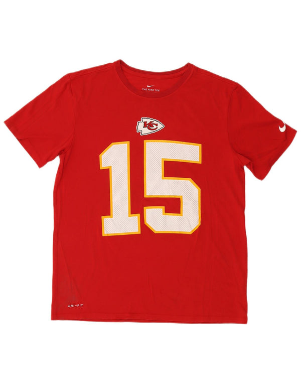 Мужская футболка Nike Kansas City Chiefs с графическим рисунком, большой красный хлопковый топ