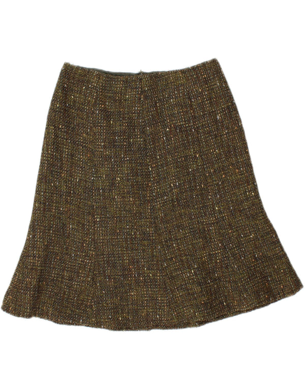 Женская юбка-трапеция Luisa Spagnoli IT 44 Medium W28 Хаки, акрил в крапинку