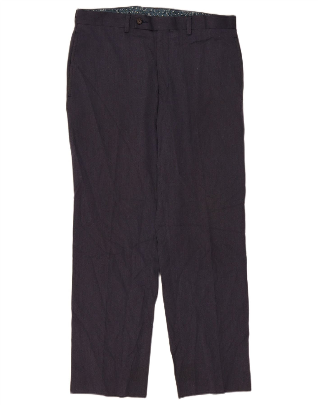 Мужские прямые брюки Ralph Lauren W33 L30 темно-синие из полиэстера