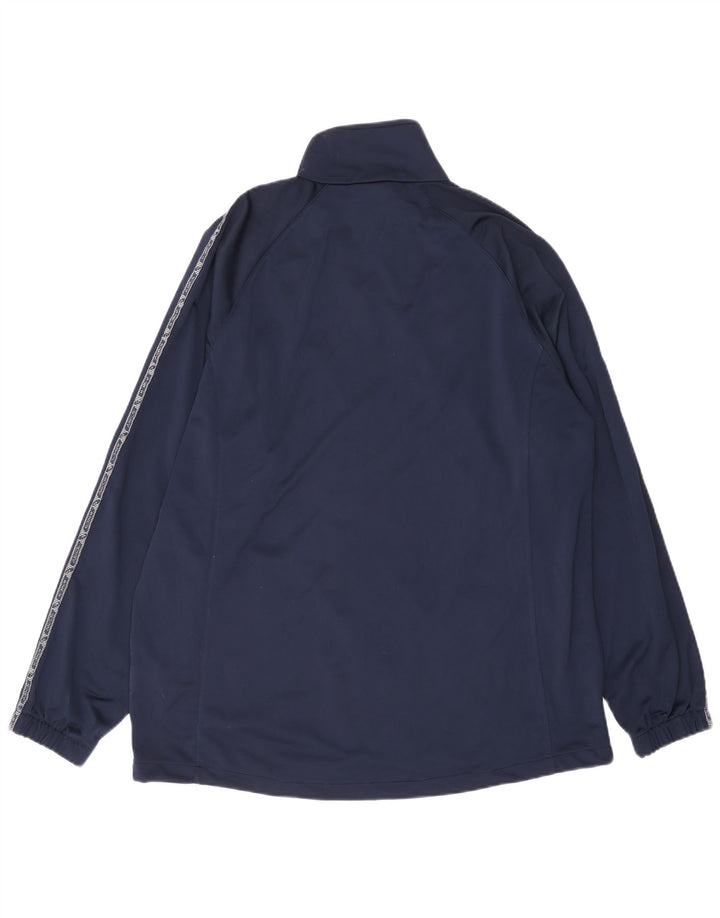 Мужская спортивная куртка с графическим рисунком Asics XL, темно-синий полиэстер