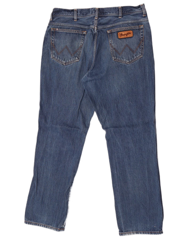 Мужские прямые джинсы Wrangler Texas W38 L32, синий хлопок