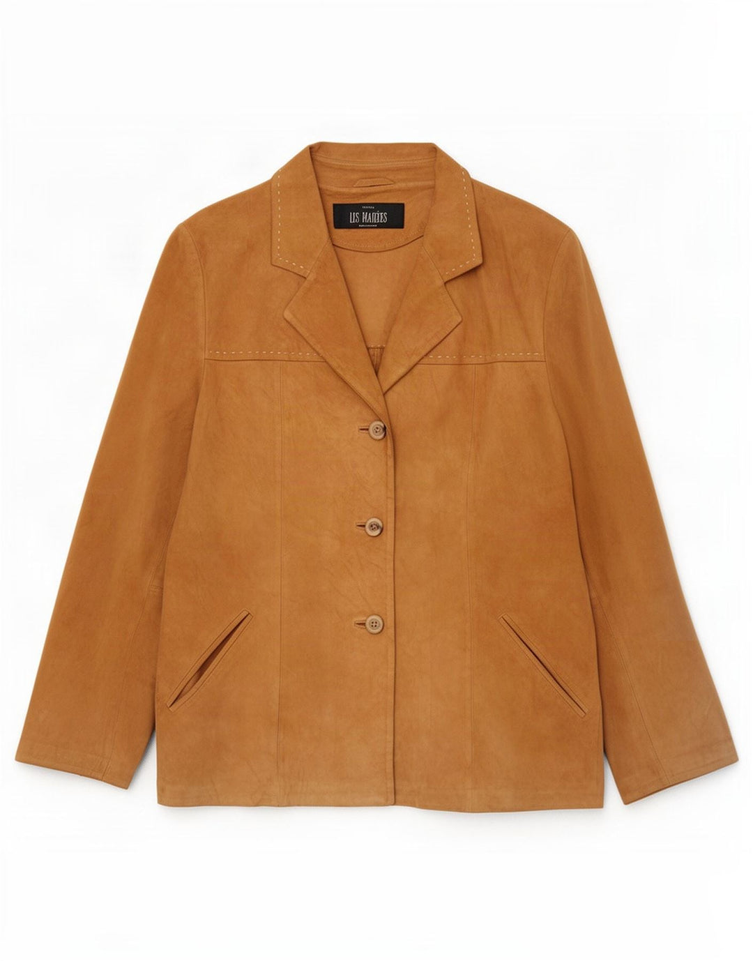 Куртка женская замшевая Les Marees IT 44 Medium Beige Leather