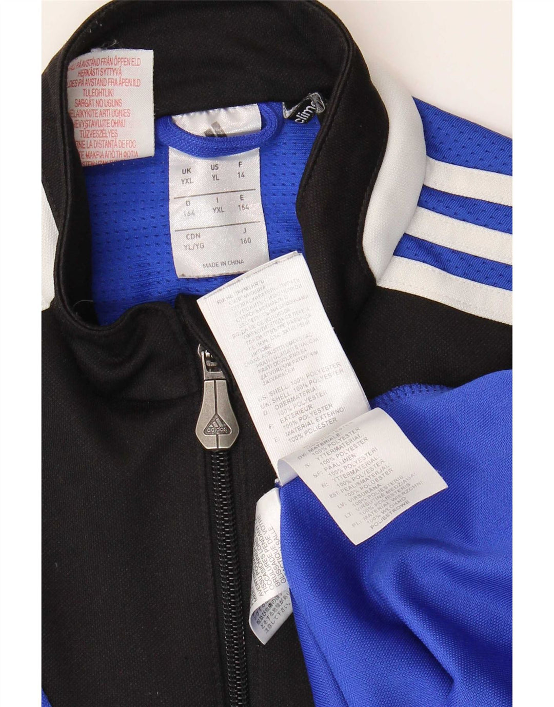 Спортивный костюм-пуловер Adidas Climacool для мальчиков 13-14 лет, XL, синий