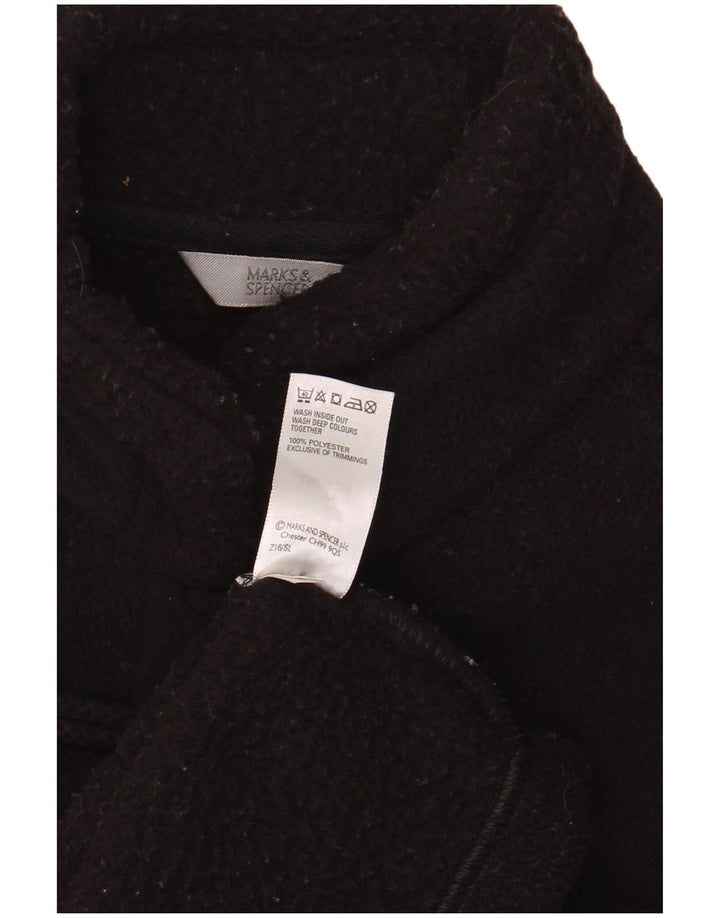 Женский дафлкот оверсайз Marks & Spencer UK 20 2XL, черный полиэстер