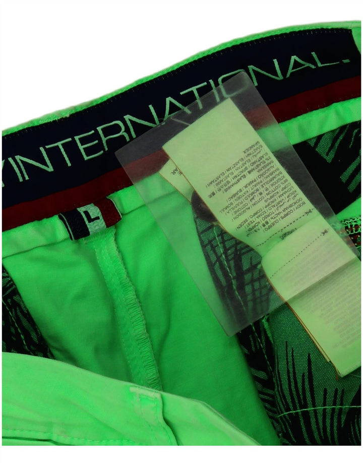 Мужские шорты чинос Superdry, большие размеры, W36, зеленый хлопок