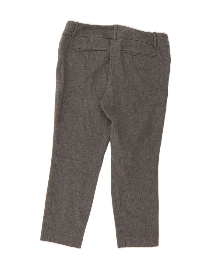 MOSSIMO Womens Slim Cropped Trousers US 10 Large W34 L24 Grey Cotton Vintage Mossimo and Second-Hand Mossimo from Messina Hembry 