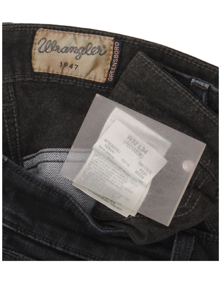 Мужские прямые джинсы Wrangler W32 L28, черный хлопок