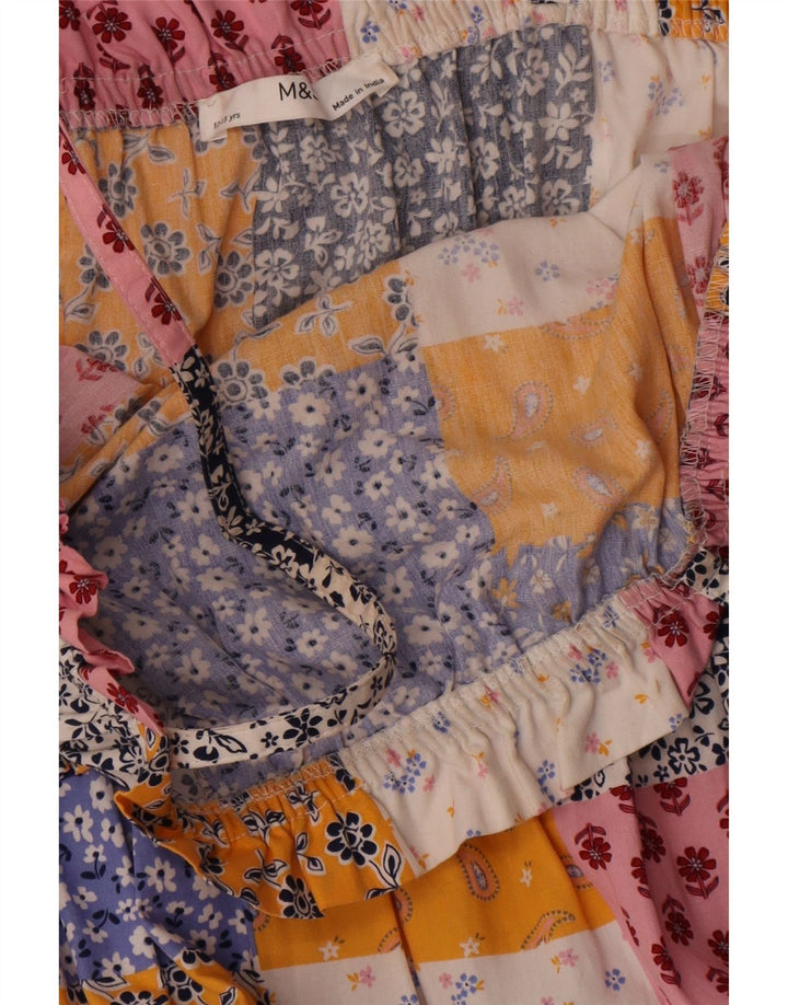 Сарафан Marks & Spencer для девочек 12-13 лет, разноцветный лоскутный хлопок