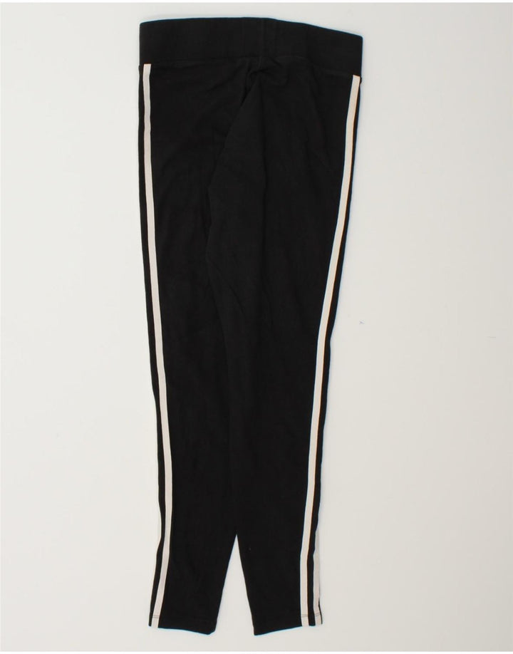 ADIDAS Womens Leggings UK 10 Small Black Cotton Vintage Adidas and Second-Hand Adidas from Messina Hembry 