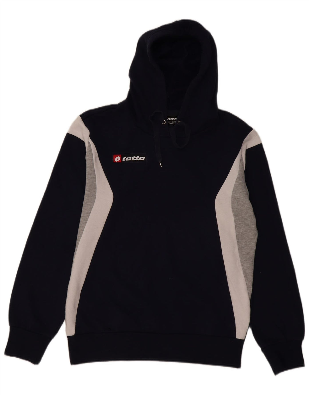 LOTTO Мужской джемпер с капюшоном, большой, темно-синий, цветных блоков