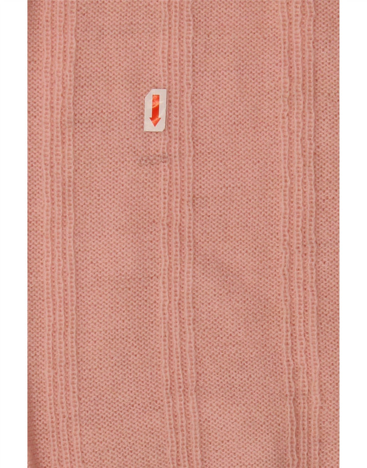 ВИНТАЖНЫЙ женский джемпер с v-образным вырезом, Великобритания, 18 XL, розовый