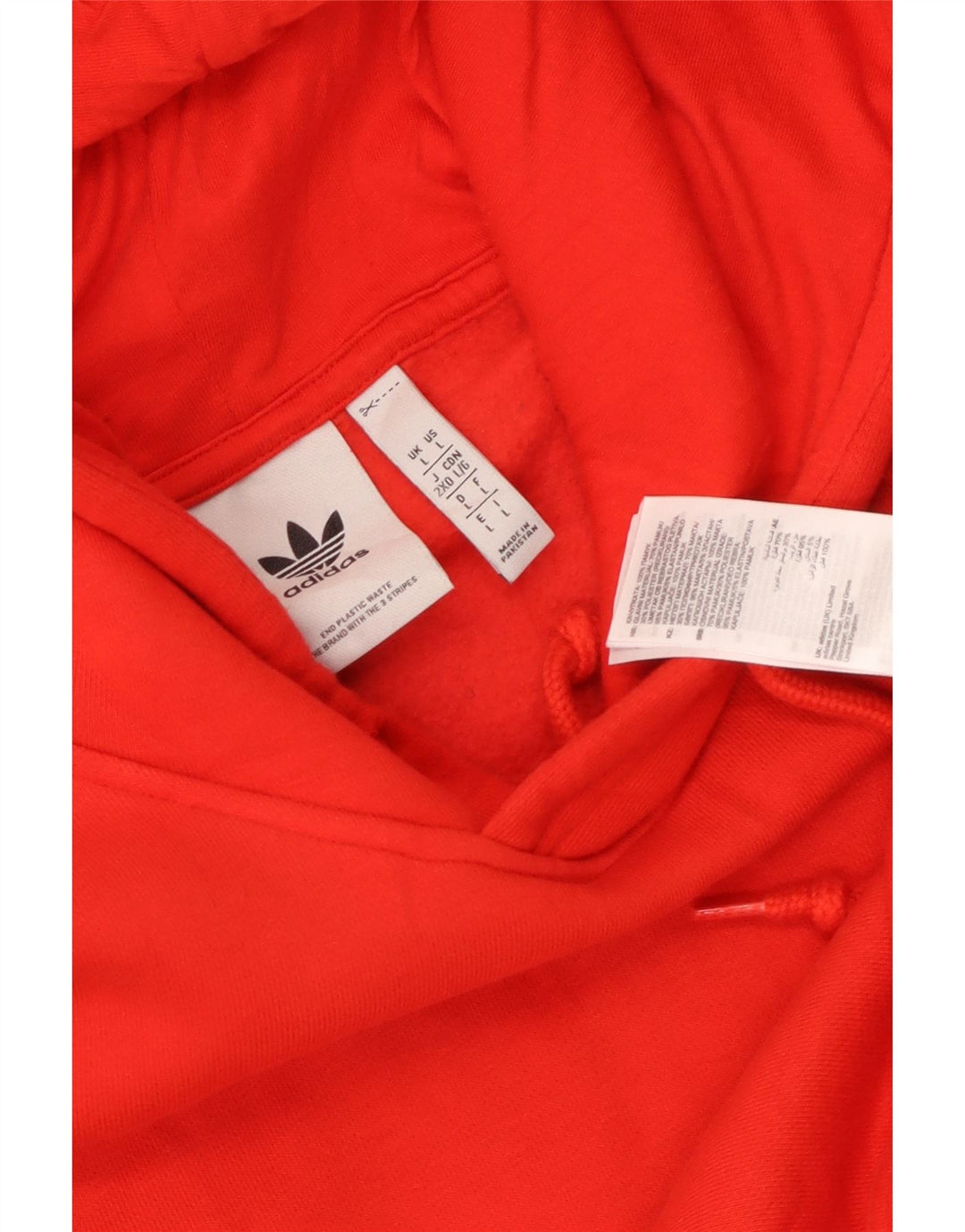 Мужской джемпер с капюшоном Adidas, большой красный хлопок