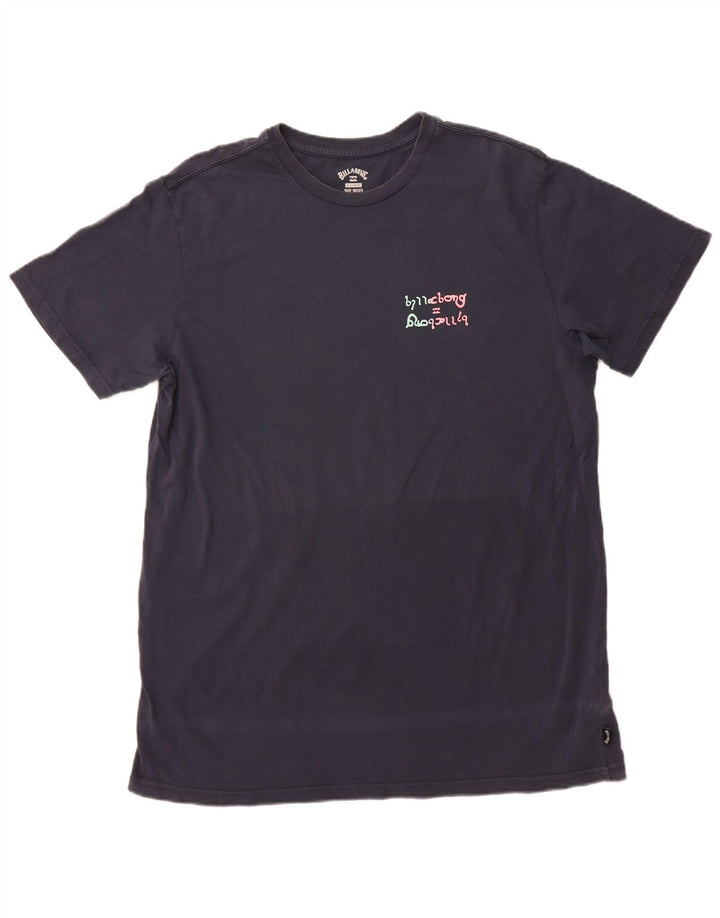 BILLABONG Мужская футболка с рисунком Top XL Темно-синий хлопок