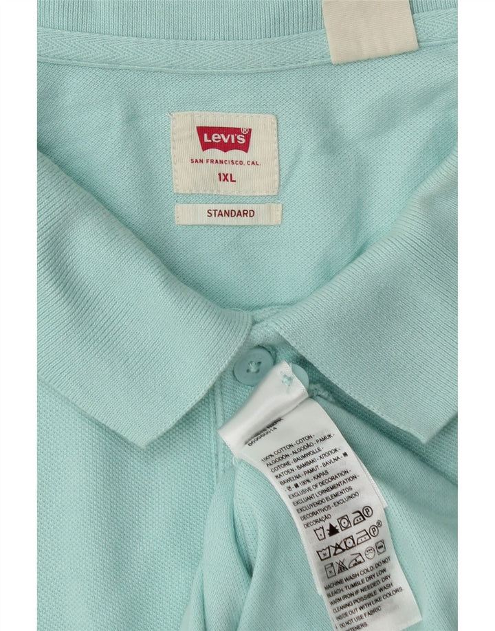 Мужская рубашка поло Levi's Standard XL, синяя, хлопок