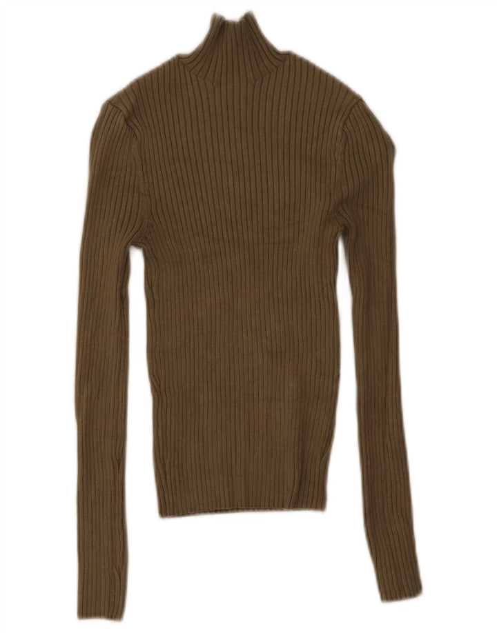 Женский укороченный топ Zara UK 8, малый, хаки, вискоза