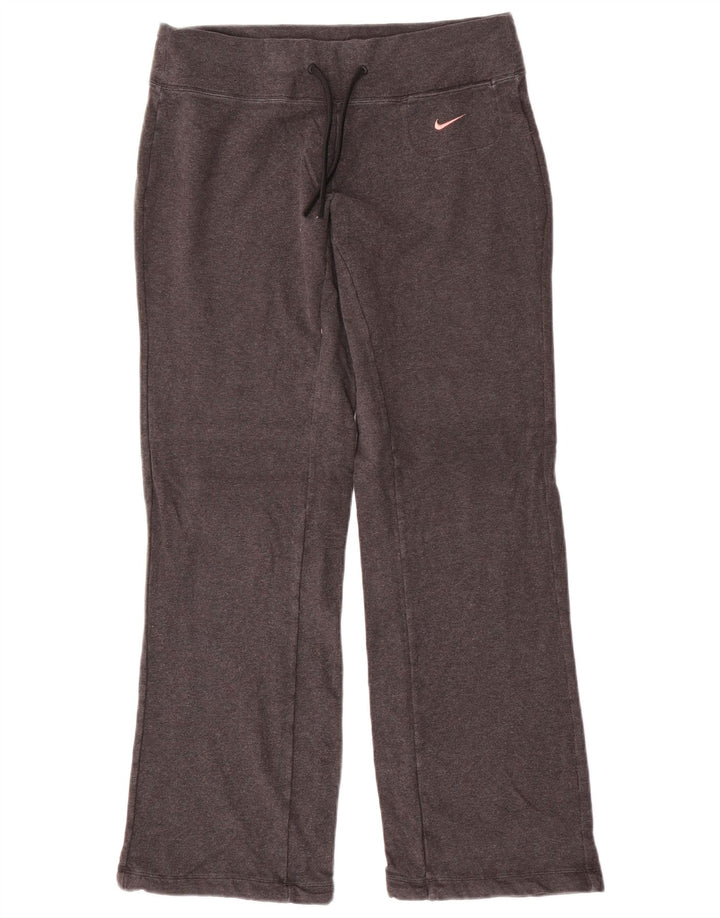 Женские спортивные брюки NIKE Dri Fit UK 14, хлопок среднего серого цвета